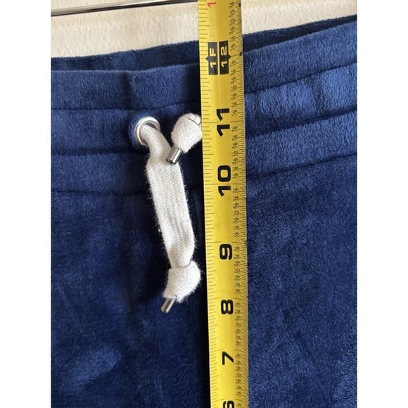 J. Crew Factory 90s Y2K Cropped Jogger Pants Midnight Blue Velour Women's XL - Picture 6 of 9